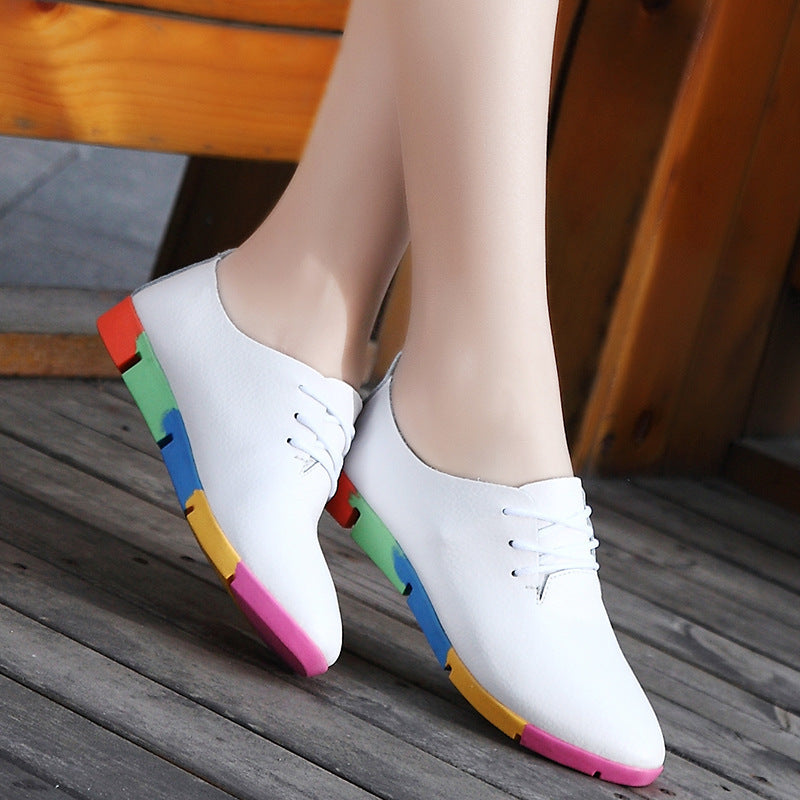 Women's Single Shoes Korean Nurse Shoes Women Casual Shoes White Shoes